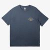 Mens Quiksilver Tees | State Of Mind T-Shirt Dark Slate