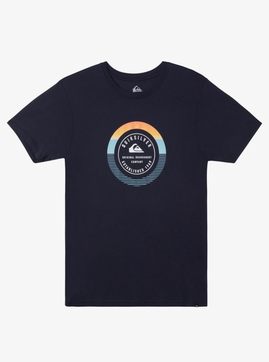 Mens Quiksilver Tees | Insta Fill T-Shirt Navy Blazer