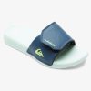 Boys Quiksilver Sandals | Boy'S 8-16 Bright Coast Glow Slide Sandals Green 1