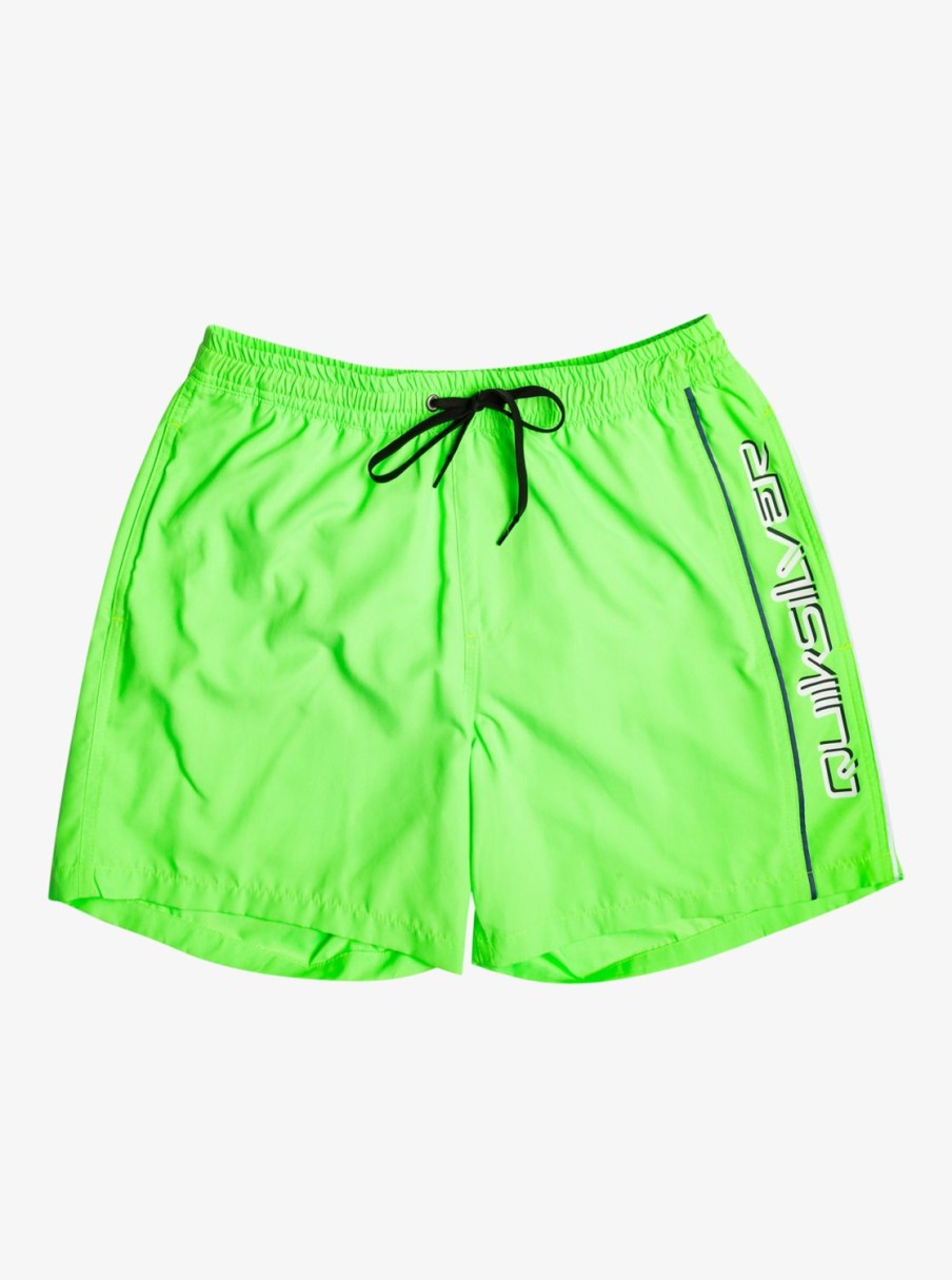 Mens Quiksilver Elastic Waist | Everyday Vert 16" Volleys Green Gecko