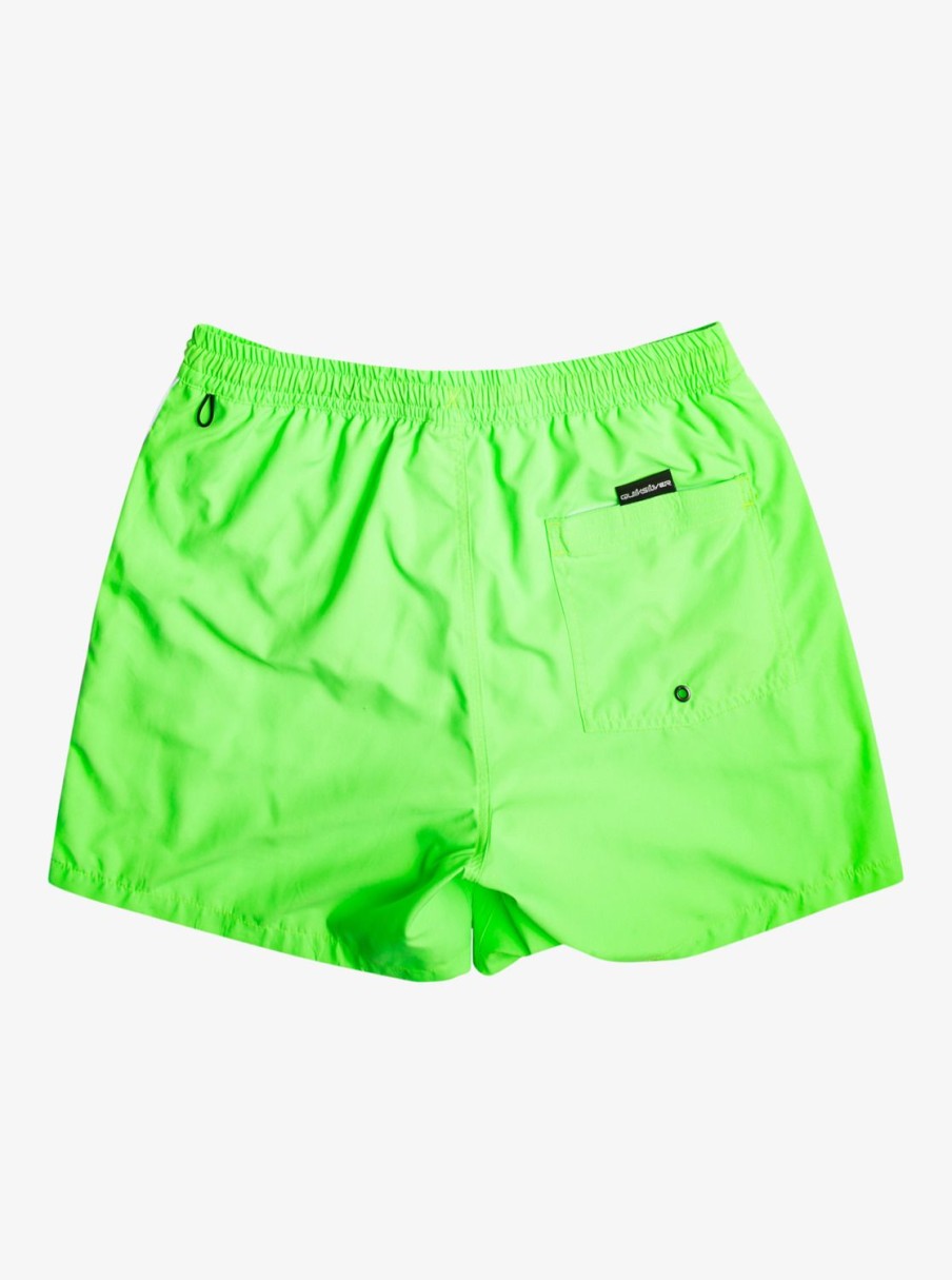 Mens Quiksilver Elastic Waist | Everyday Vert 16" Volleys Green Gecko