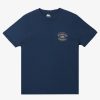 Mens Quiksilver Tees | Highlight Reel Mtz T-Shirt Midnight Navy