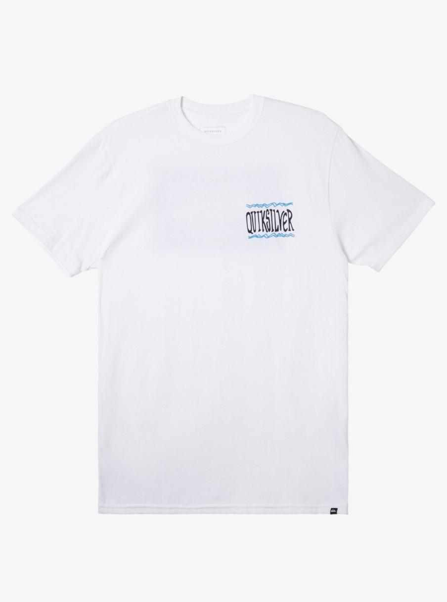 Mens Quiksilver Tees | Taking Roots T-Shirt White