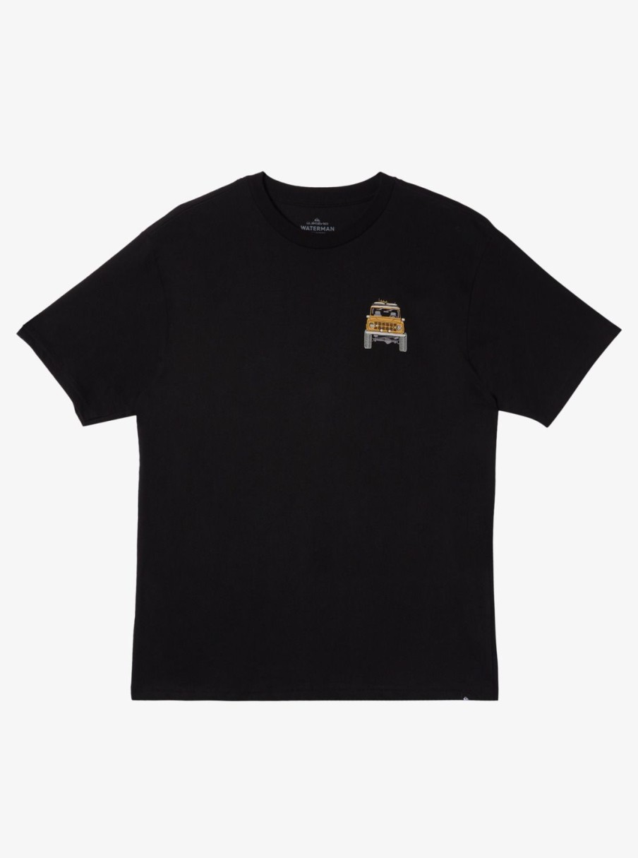 Mens Quiksilver Tees | Waterman Bruiser Qt-Shirt Black