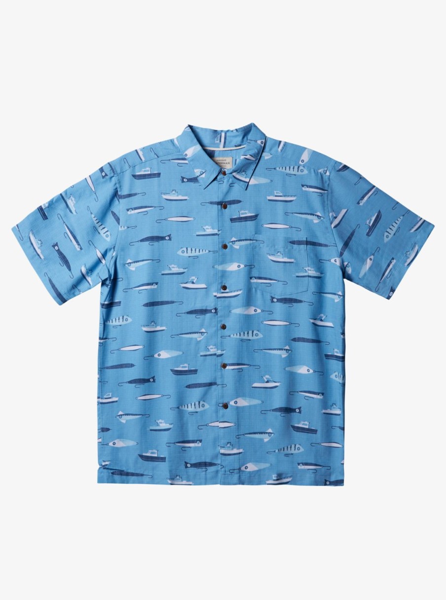 Waterman Quiksilver | Waterman Drag Week Technical Short Sleeve Shirt Dusk Blue Drag Week W