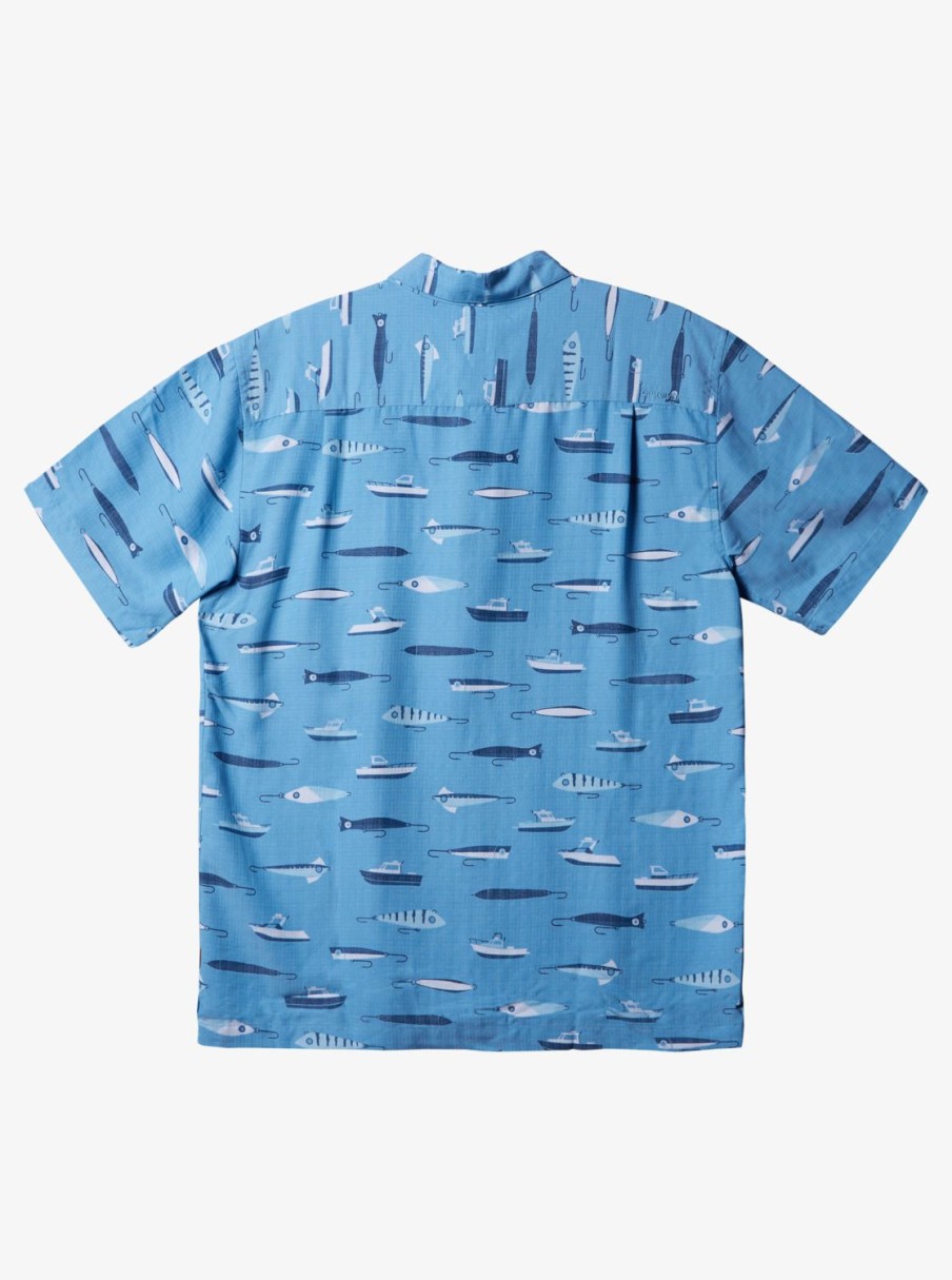 Waterman Quiksilver | Waterman Drag Week Technical Short Sleeve Shirt Dusk Blue Drag Week W