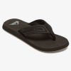 Mens Quiksilver Sandals | Monkey Wrench Core Sandals Black 1