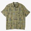 Mens Quiksilver Shirts & Polos | Waterman Long Boards Woven Shirt Tea Longboards