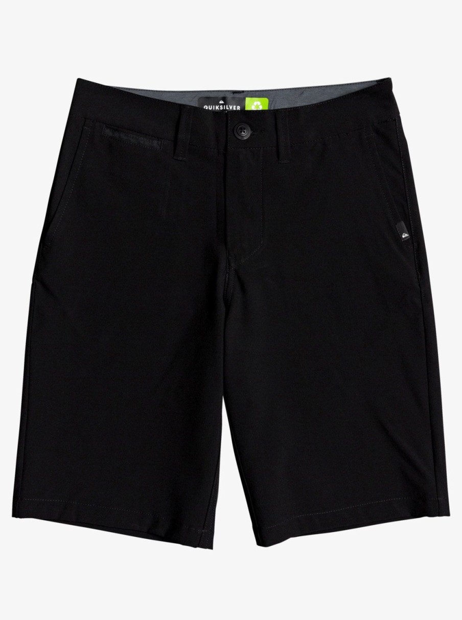 Boys Quiksilver Shorts | Boy'S 8-16 Union Amphibian 19" Hybrid Shorts Black