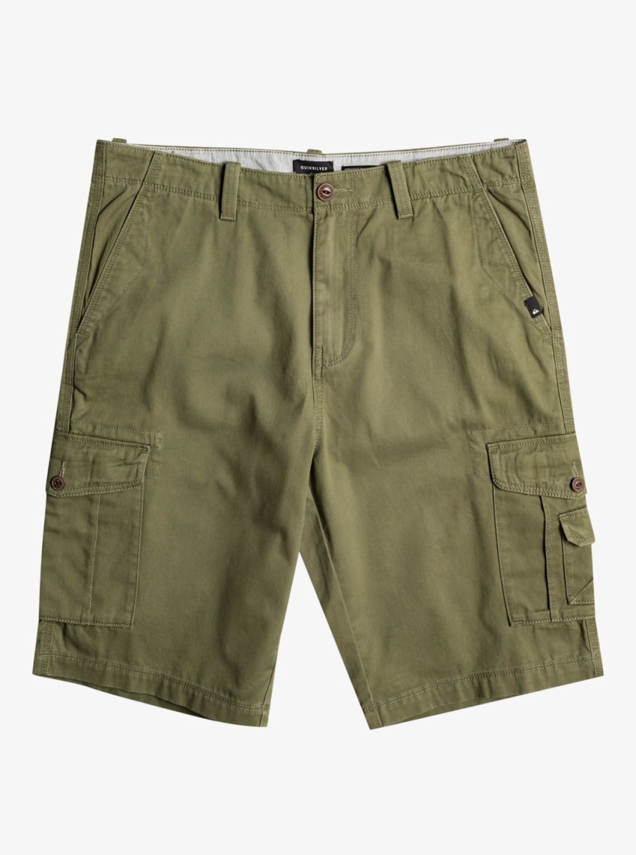 Mens Quiksilver Shorts & Amphibians | Crucial Battle Cargo Shorts For Men Four Leaf Clover