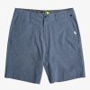 Mens Quiksilver Boardshorts | Union Heather 20" Amphibian Boardshorts For Young Men Insignia Blue