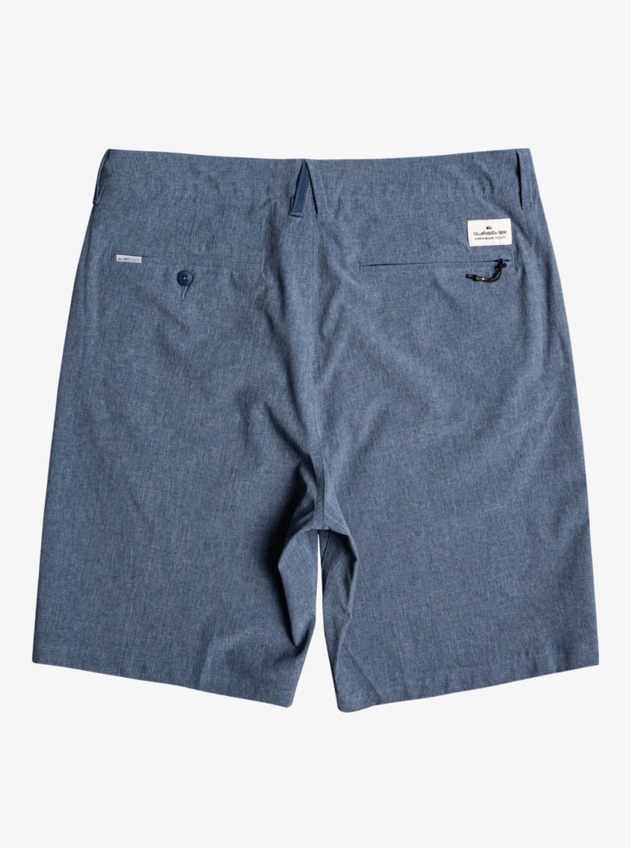 Mens Quiksilver Boardshorts | Union Heather 20" Amphibian Boardshorts For Young Men Insignia Blue