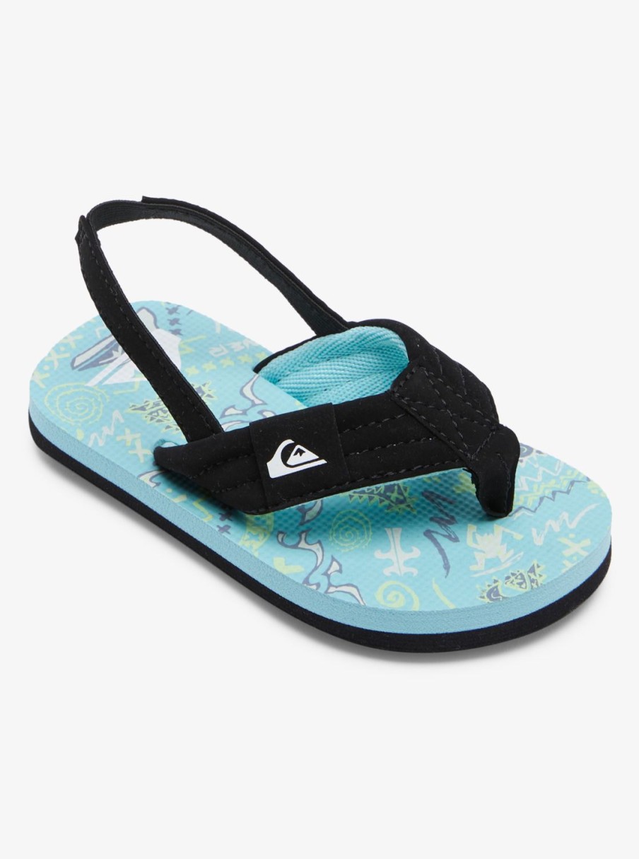 Boys Quiksilver Sandals | Toddler'S Molokai Layback Sandals Blue/Blue/Green