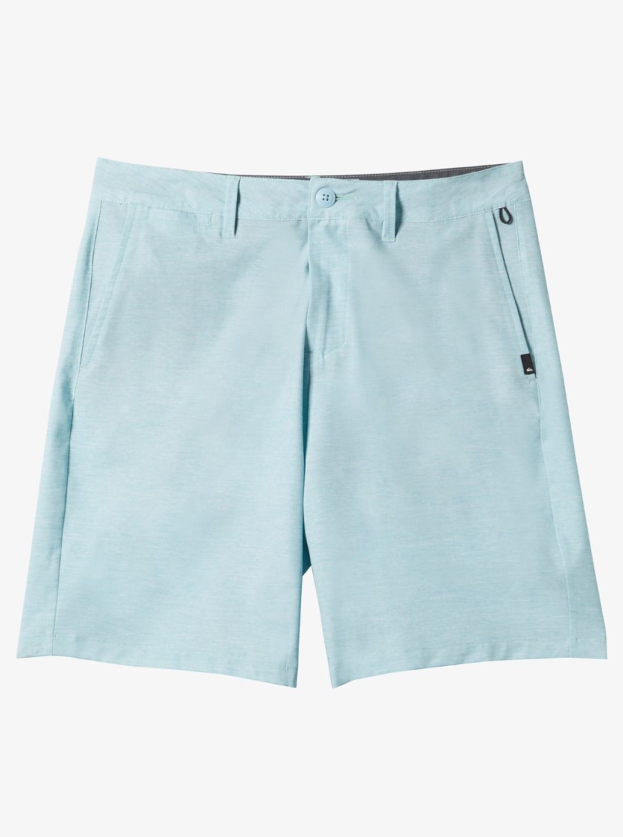 Mens Quiksilver Boardshorts | Union Heather 20" Amphibian Boardshorts For Young Men Reef Waters