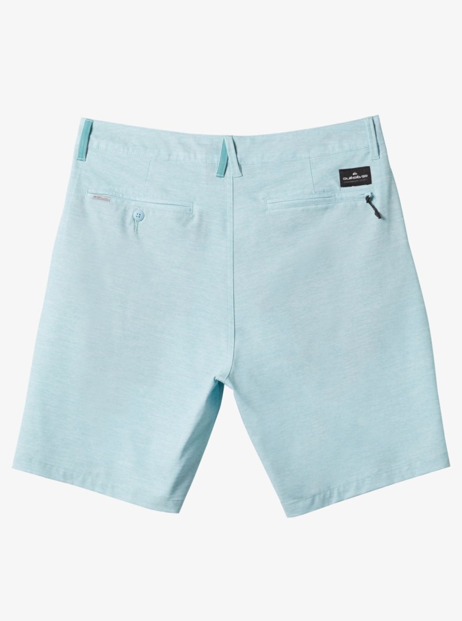 Mens Quiksilver Boardshorts | Union Heather 20" Amphibian Boardshorts For Young Men Reef Waters