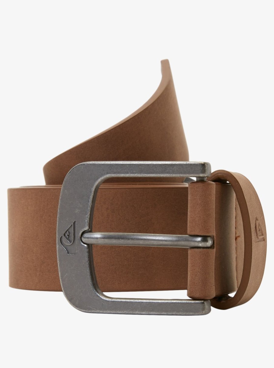 Mens Quiksilver Belts | Main Street Faux Leather Belt Chocolate