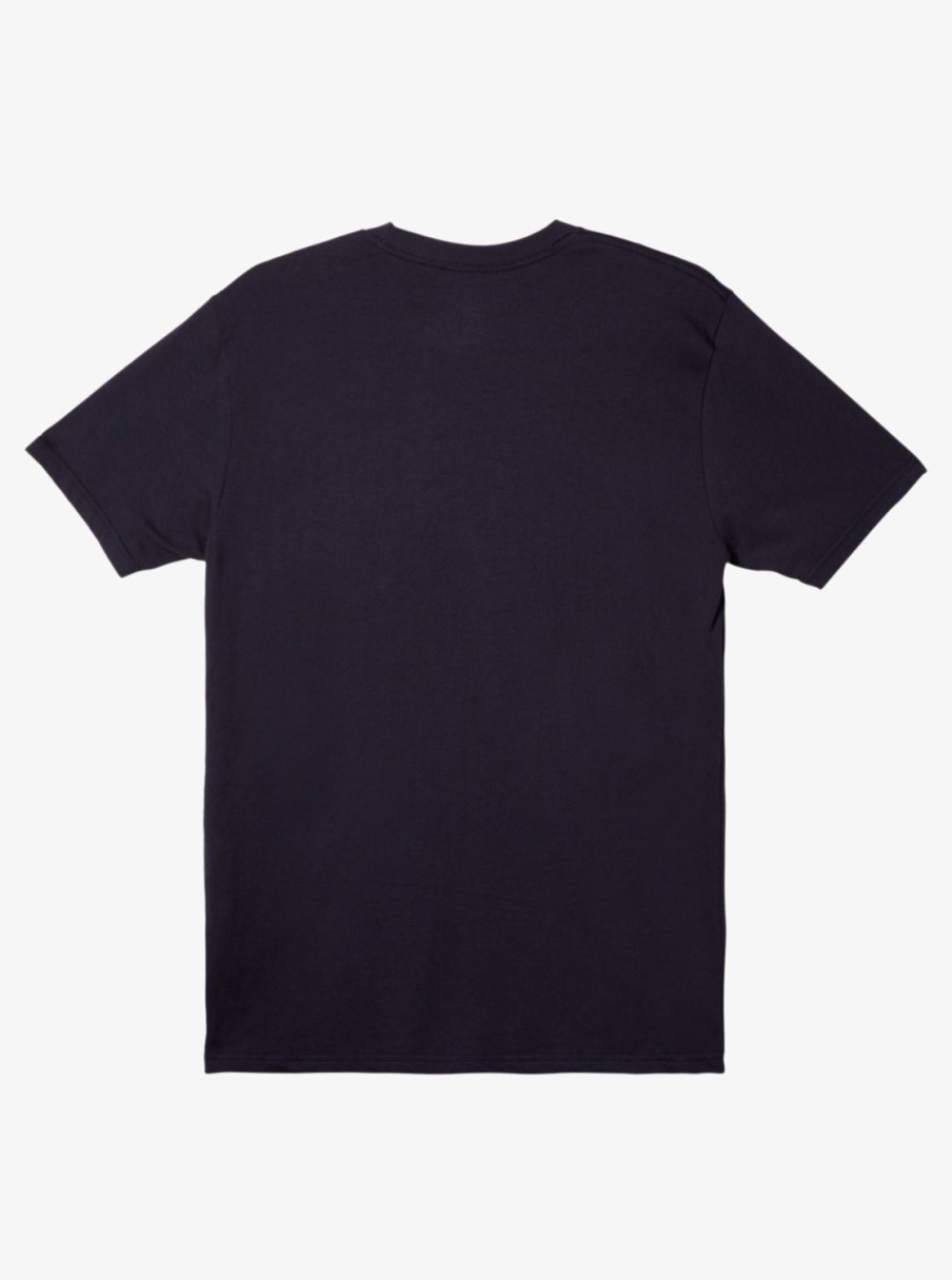 Mens Quiksilver Tees | Gradient Lines T-Shirt Navy Blazer