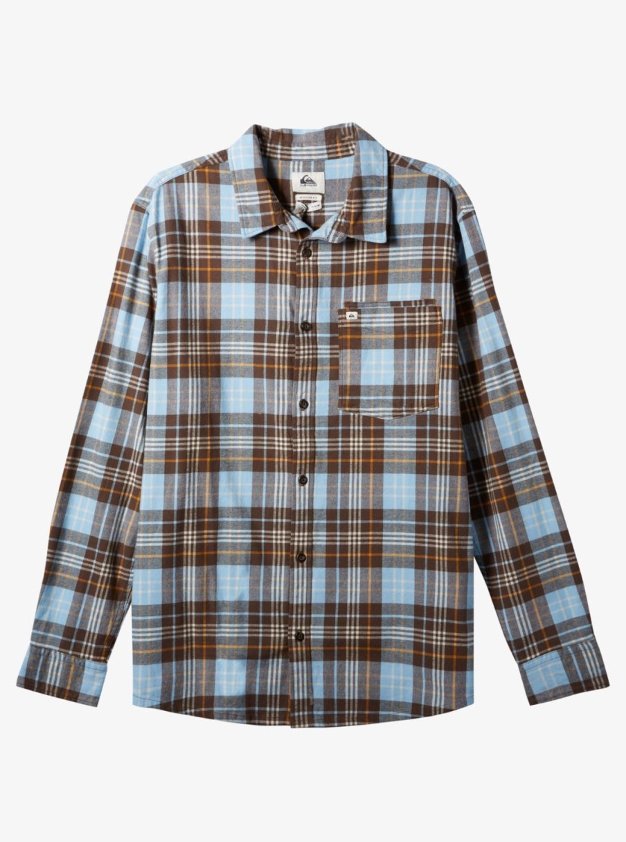 Mens Quiksilver Shirts & Polos | Banchor Long Sleeve Shirt Major Brown Banchor