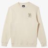 Mens Quiksilver Sweatshirts & Hoodies | E Peace Out Crew Neck Sweatshirt Sandshell