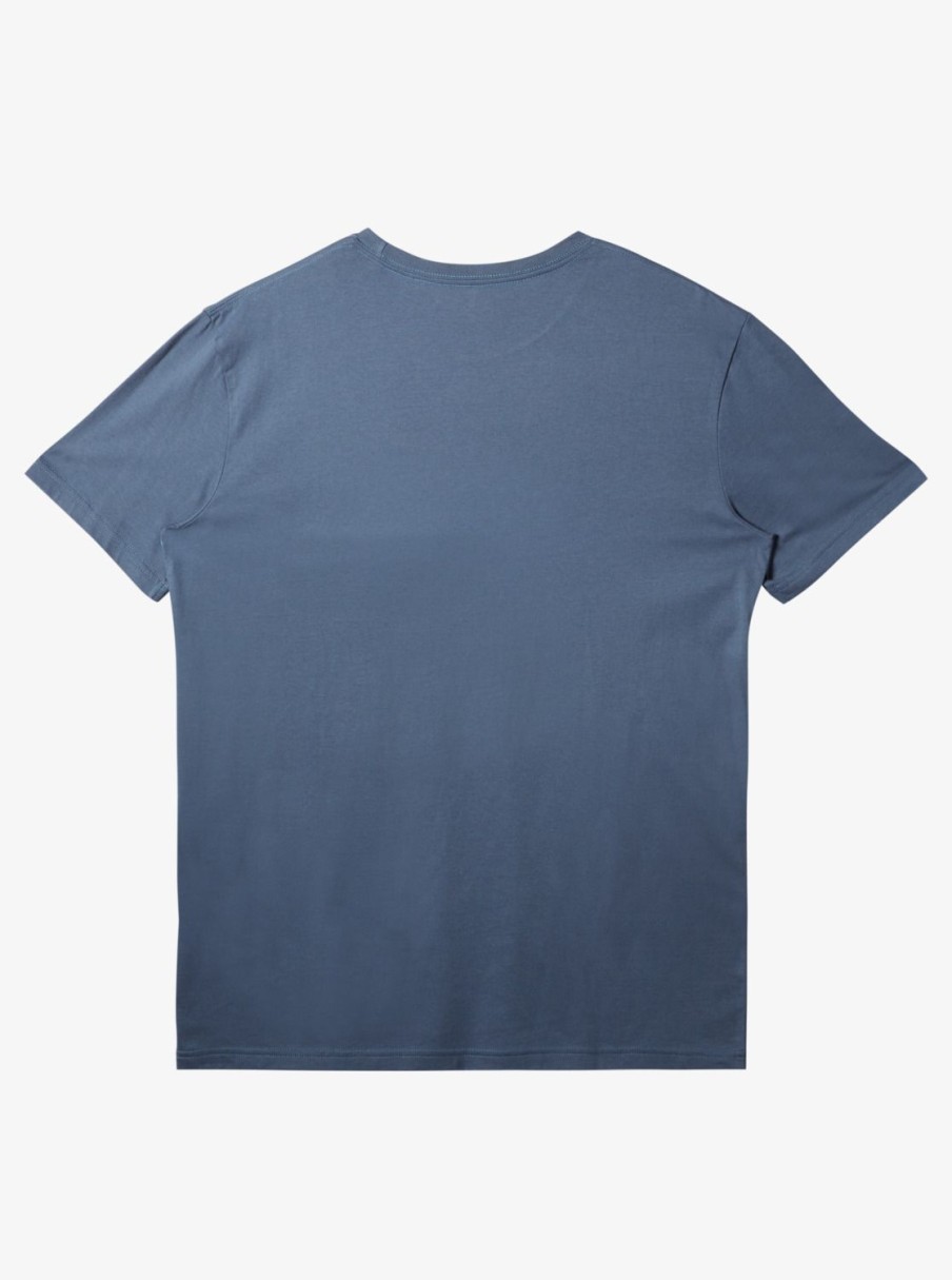 Mens Quiksilver Tees | Mesa Stripe Pocket T-Shirt Bering Sea