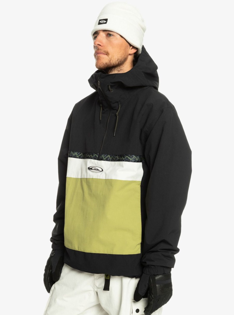 Mens Quiksilver Layers | Steeze Technical Snow Jacket True Black