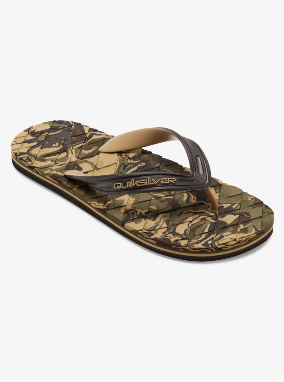 Mens Quiksilver Sandals | Oahuey Sandals Green 2