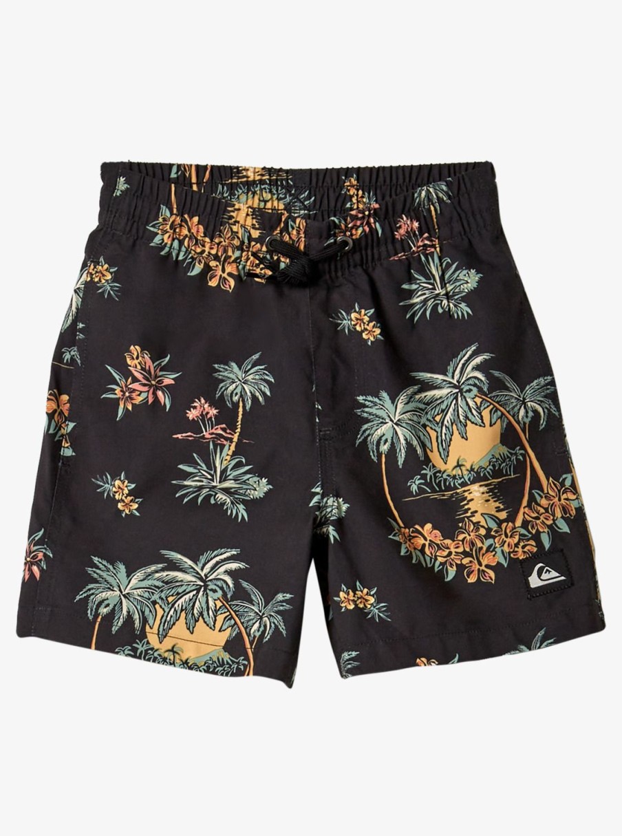 Mens Quiksilver Boardshorts | Boy'S 8-16 Everyday Mix 12" Volleys Black