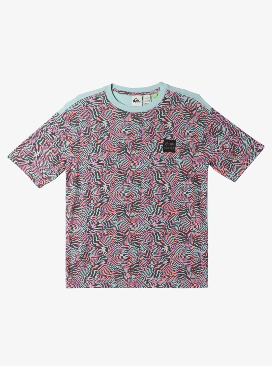 Boys Quiksilver Tees | Boy'S 8-16 Radical All-Over T-Shirt Purple Rose Radical Times 233