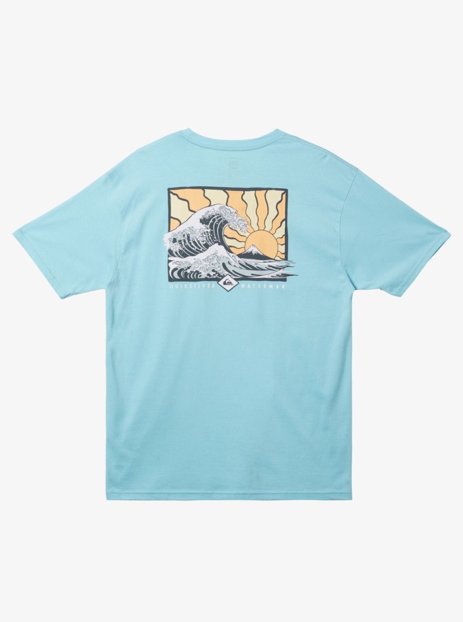 Waterman Quiksilver | Waterman Rolling Tide T-Shirt Gulf Stream