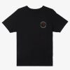 Mens Quiksilver Tees | Bubble Outline T-Shirt Black