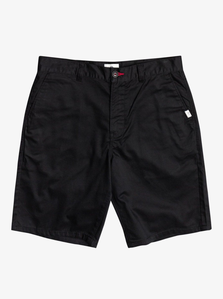 Mens Quiksilver Shorts & Amphibians | Crest Chino Chino 21" Shorts Black