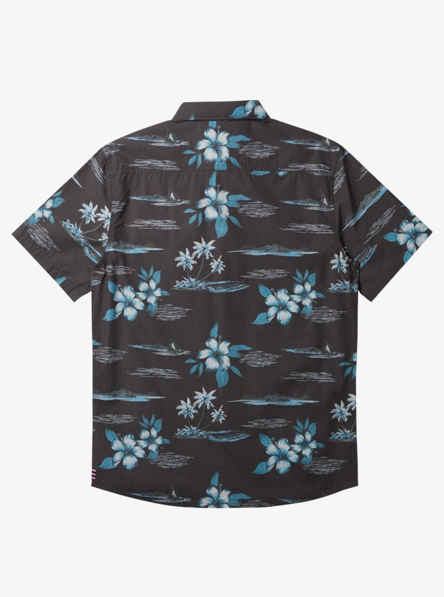 Mens Quiksilver Shirts & Polos | Hi Paradise Airways Short Sleeve Shirt Tarmac