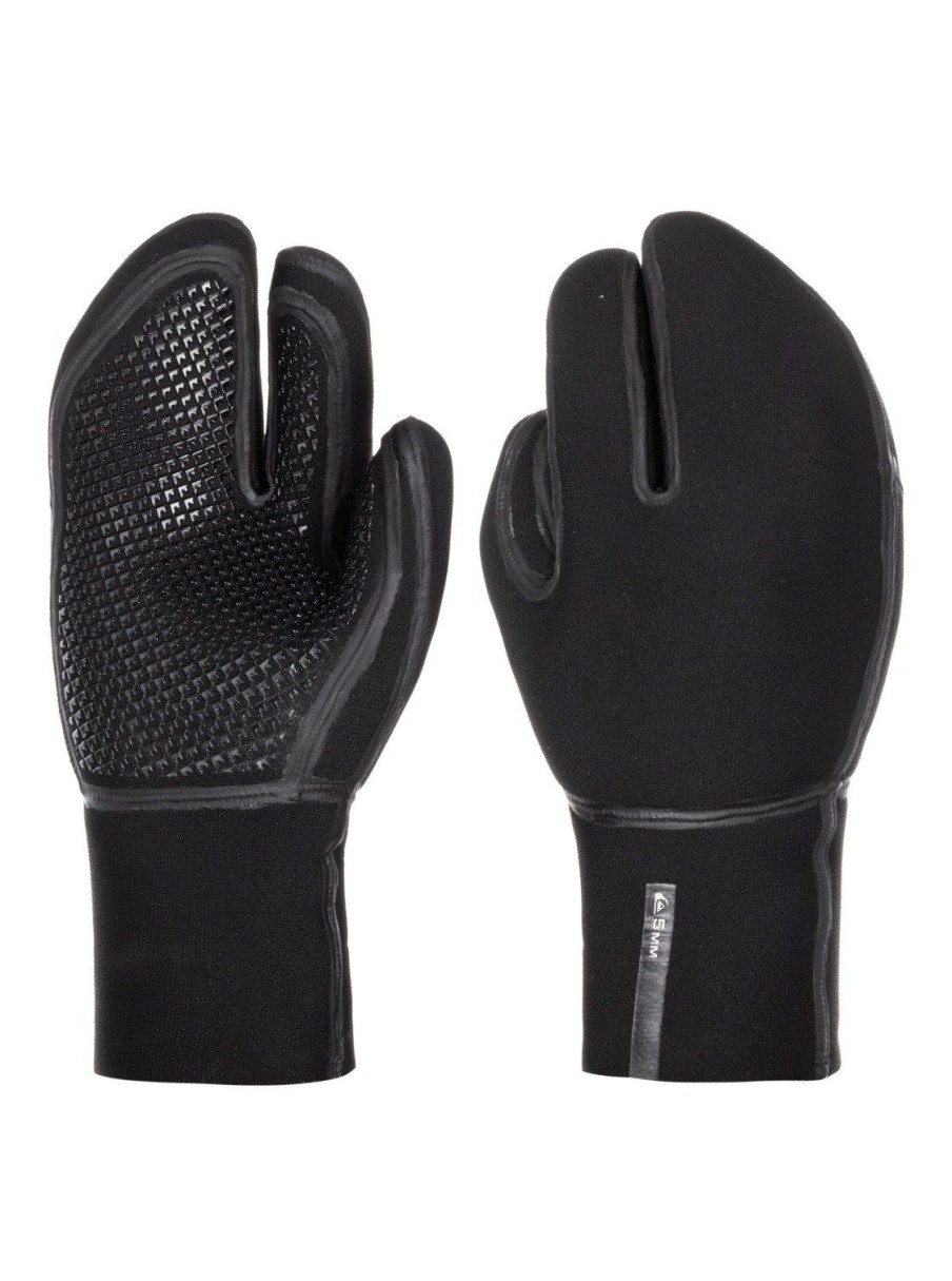 Mens Quiksilver Wetsuits | 5 Marathon Sessions Wetsuit Mittens Black