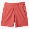 Mens Quiksilver Boardshorts | Ocean Union Amphibian 20" Hybrid Shorts Mineral Red