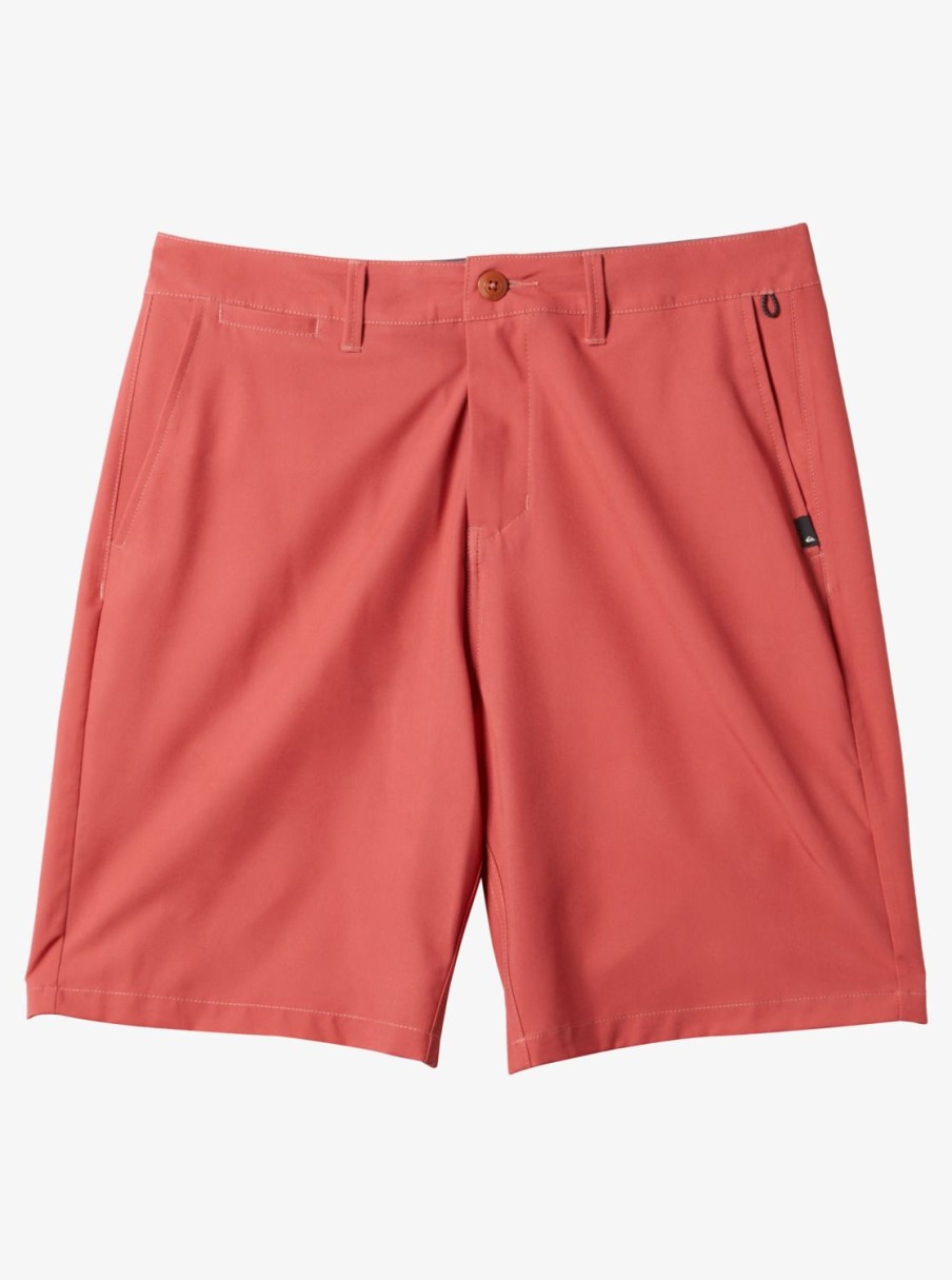 Mens Quiksilver Boardshorts | Ocean Union Amphibian 20" Hybrid Shorts Mineral Red