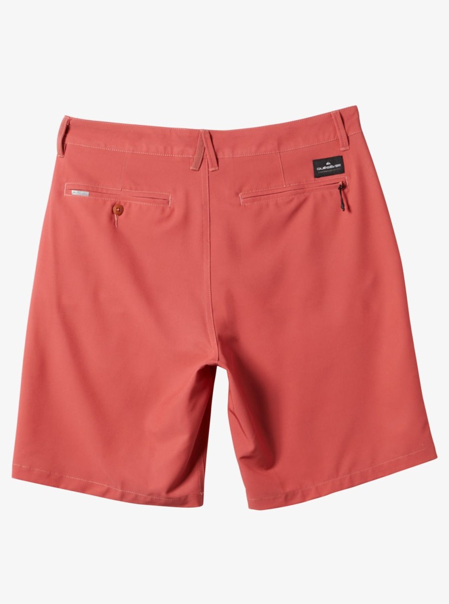 Mens Quiksilver Boardshorts | Ocean Union Amphibian 20" Hybrid Shorts Mineral Red