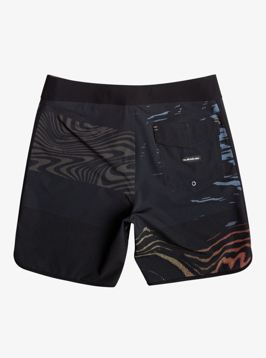 Mens Quiksilver Boardshorts | Highline Scallop 19" Boardshorts Black