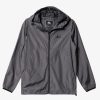 Mens Quiksilver Jackets | Everyday Windbreaker Jacket Dark Grey Heather