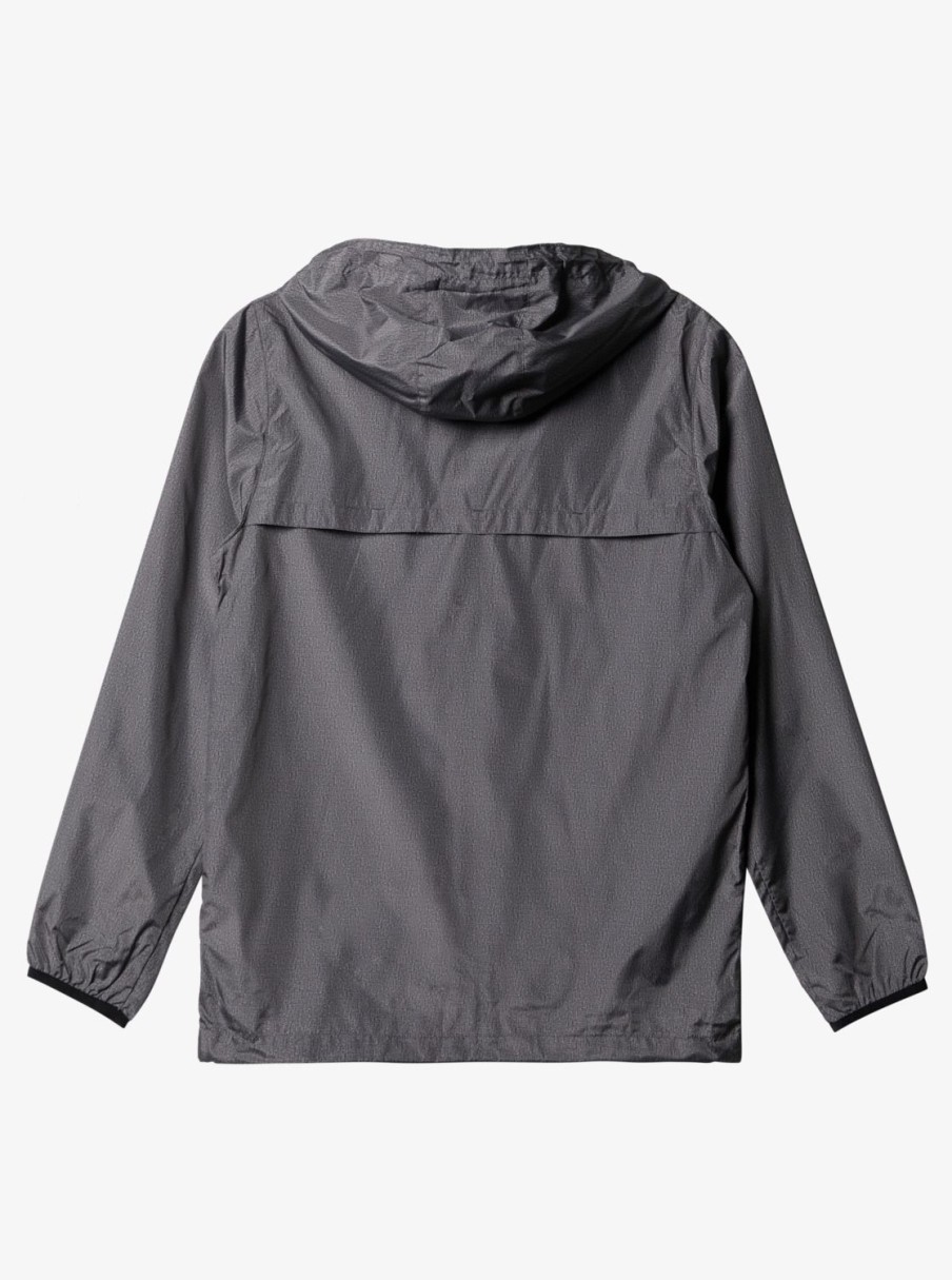 Mens Quiksilver Jackets | Everyday Windbreaker Jacket Dark Grey Heather