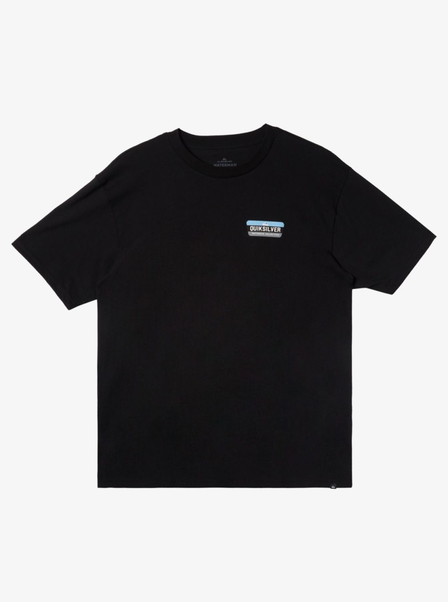 Mens Quiksilver Tees | Waterman All Filled Up Qt-Shirt Black