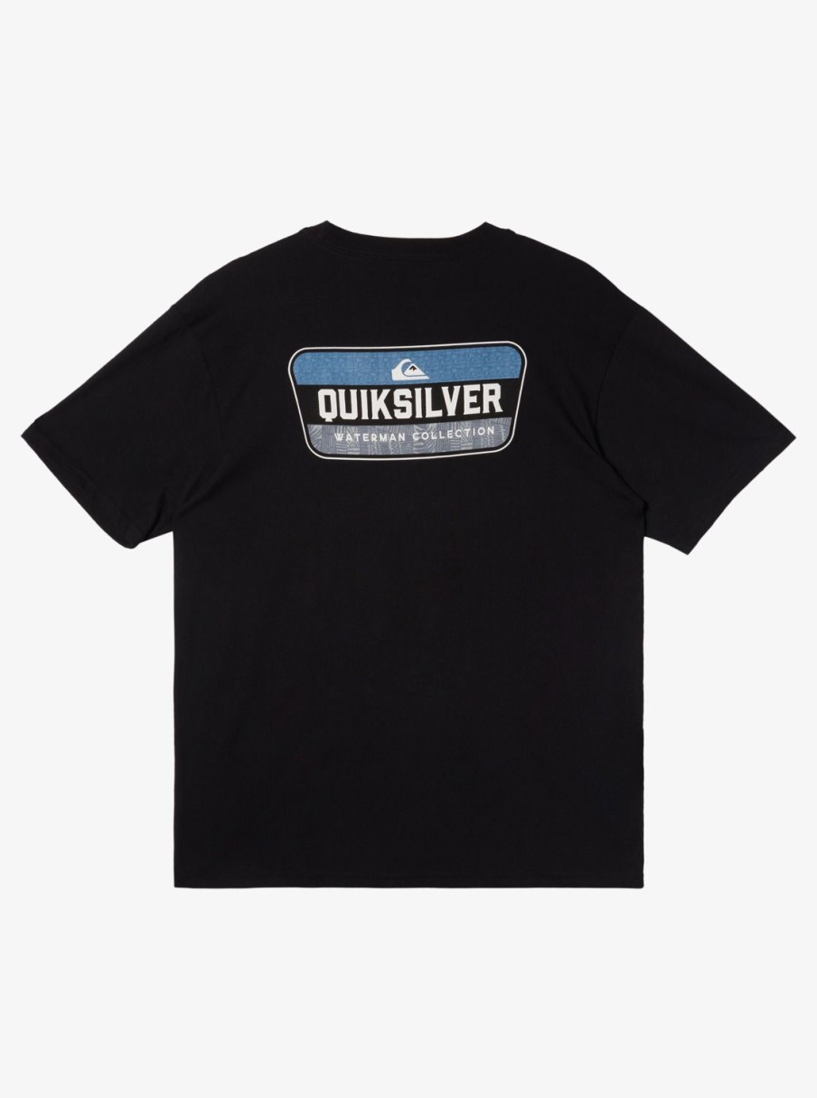 Mens Quiksilver Tees | Waterman All Filled Up Qt-Shirt Black