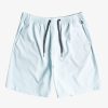 Mens Quiksilver Boardshorts | Ocean Elastic Waist 18" Amphibian Shorts Iced Aqua