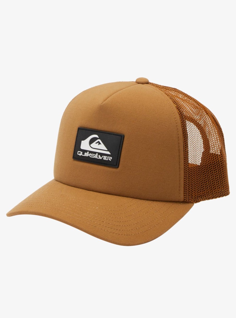 Mens Quiksilver Hats | Omnipotent Snapback Hat Bone Brown