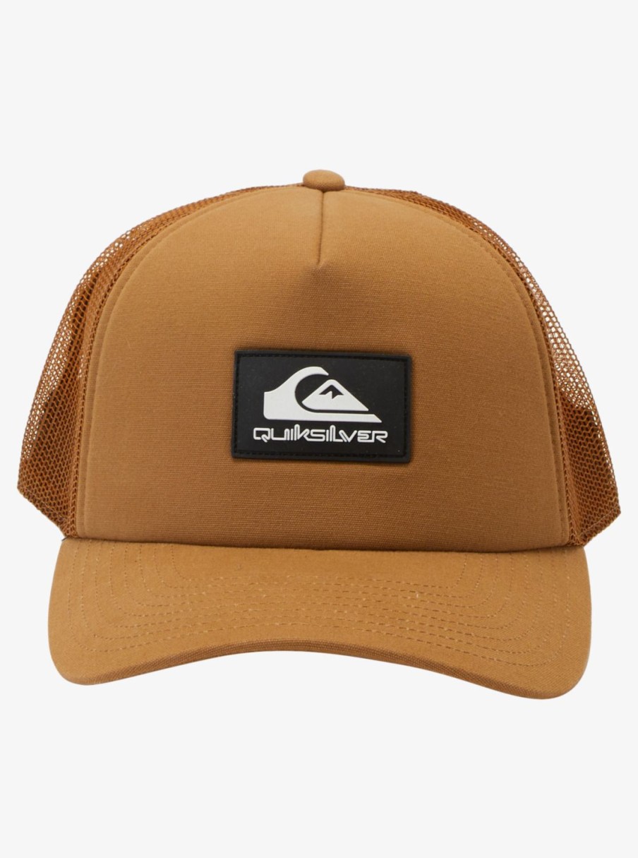 Mens Quiksilver Hats | Omnipotent Snapback Hat Bone Brown