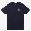 Mens Quiksilver Tees | Funky Filler T-Shirt Navy Blazer