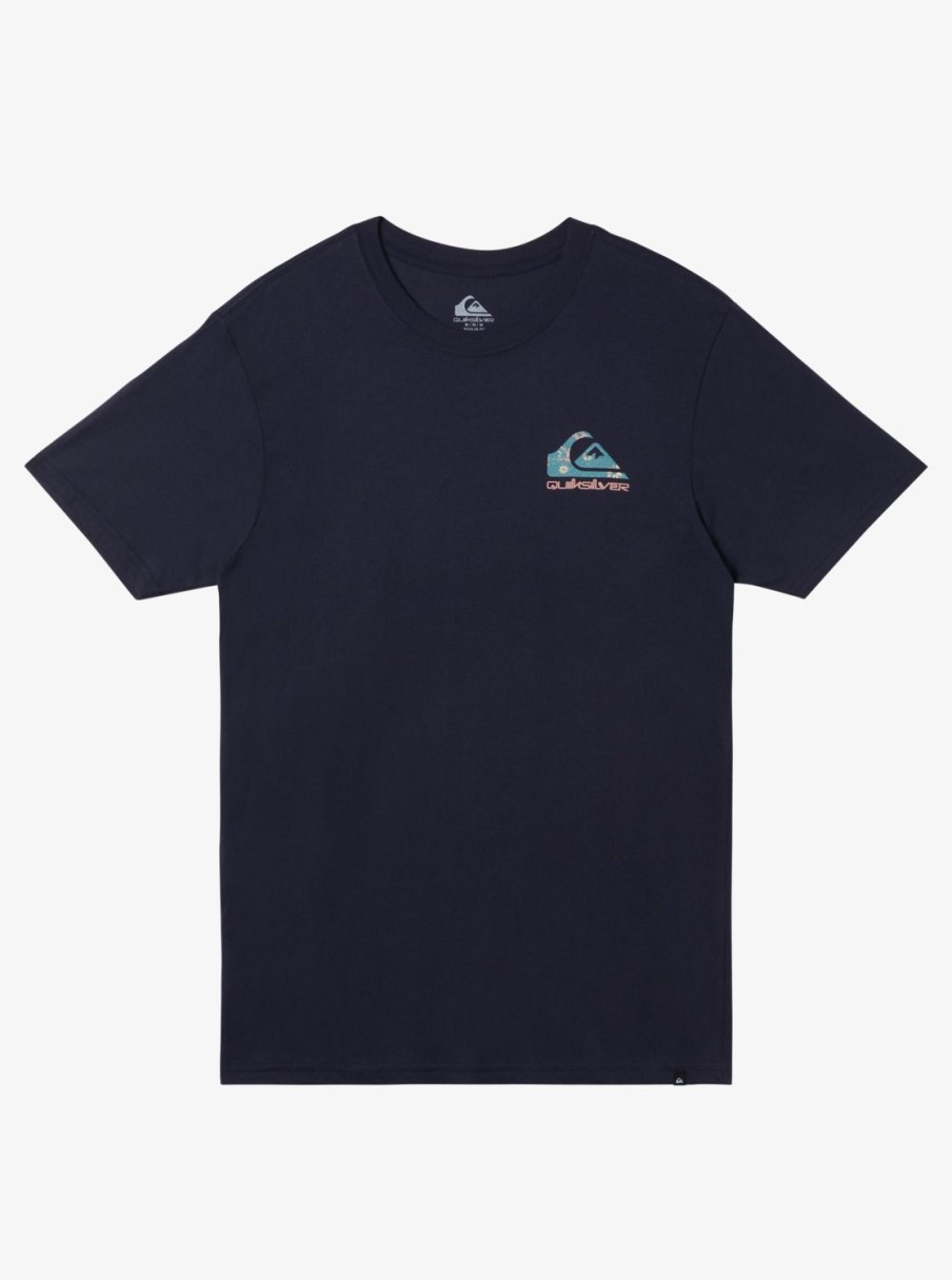 Mens Quiksilver Tees | Funky Filler T-Shirt Navy Blazer