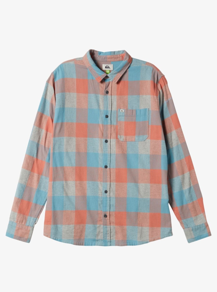 Mens Quiksilver Shirts & Polos | Motherfly Long Sleeve Shirt Reef Waters Motherfly