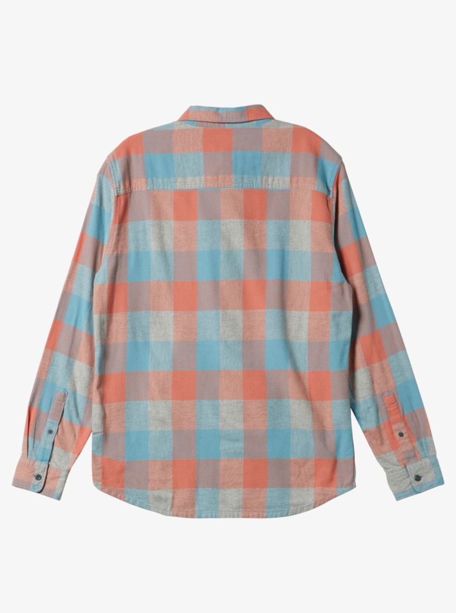 Mens Quiksilver Shirts & Polos | Motherfly Long Sleeve Shirt Reef Waters Motherfly