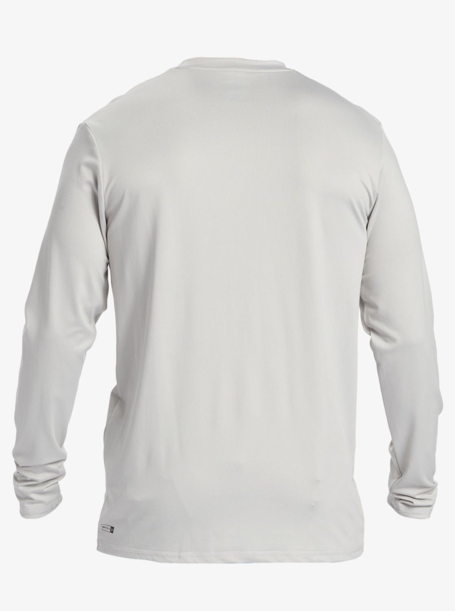 Mens Quiksilver Rashguards | Solid Streak Long Sleeve Upf 50 Surf Tee Gray Violet