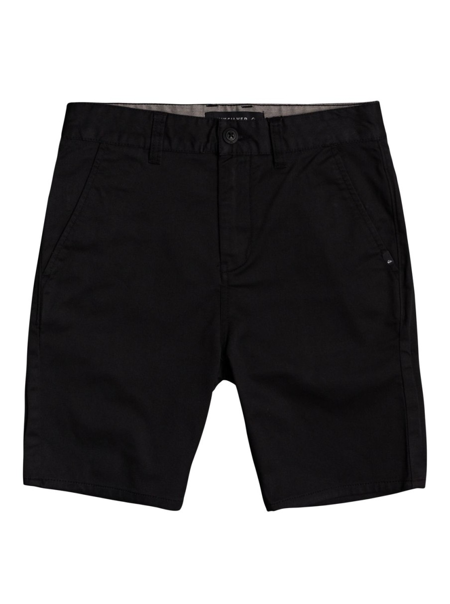 Boys Quiksilver Shorts | Boy'S 8-16 New Everyday Union Stretch Chino Shorts Black